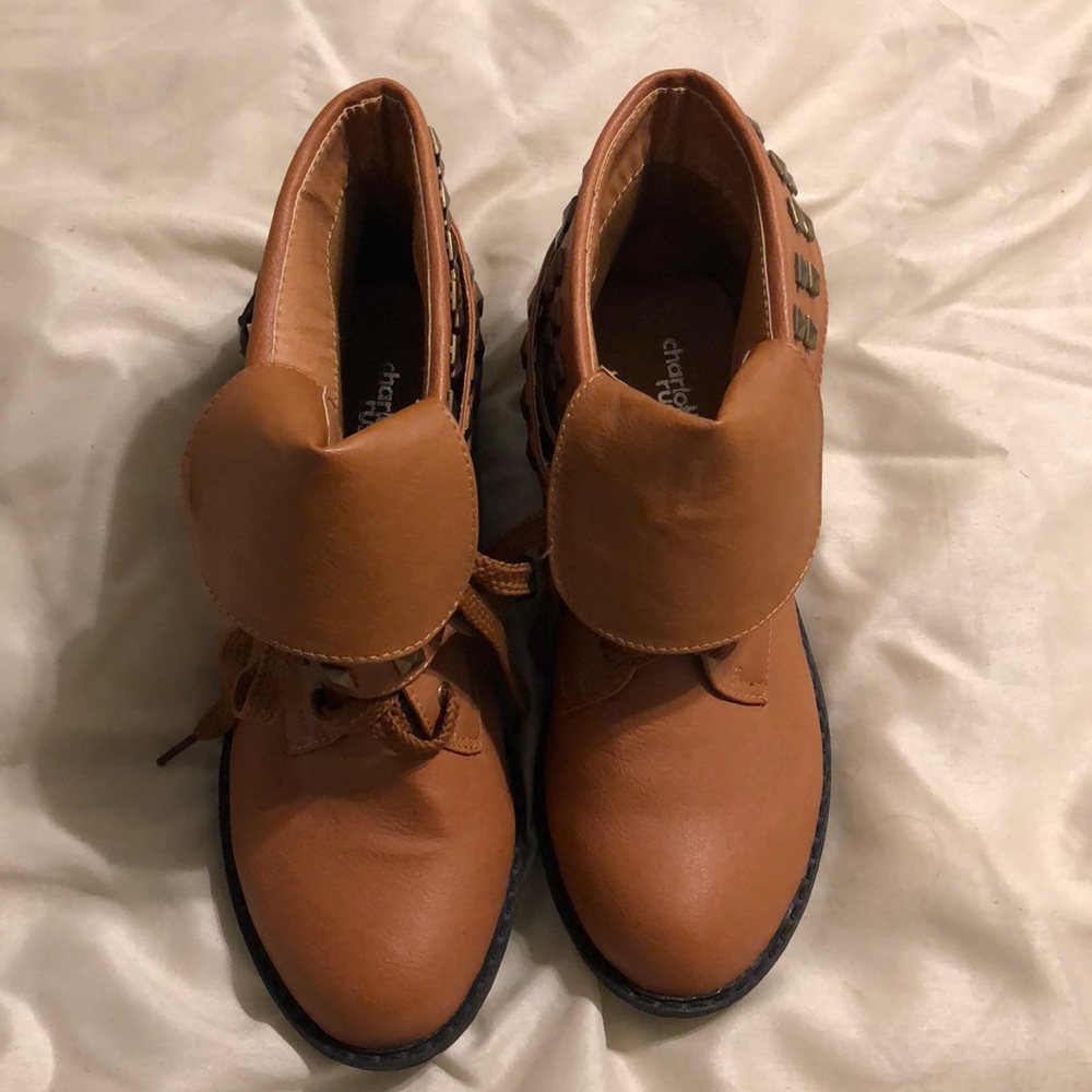 Camel colored booties
